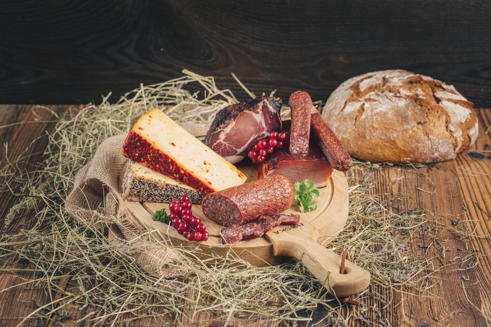 Genusswelt Tirol Tiroler Jause mit Pfiff Speck Käse scharf