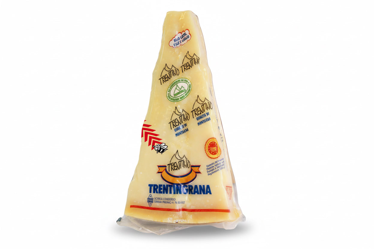 Original Trentingrana Hartkäse aus Italien 200g in der Vakuumverpackung
