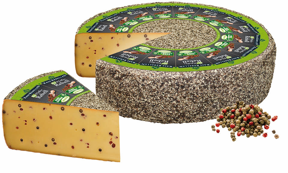 Käserebellen BIO Pfefferrebell Laib Käse aus Tirol im Ganzen und 1 Stück
