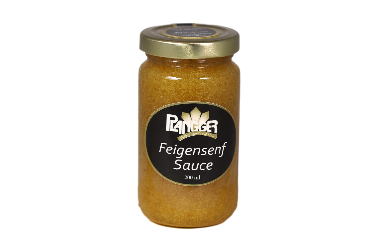 Plangger Delikatessen Glas mit Feigen Senfsauce 200 ml