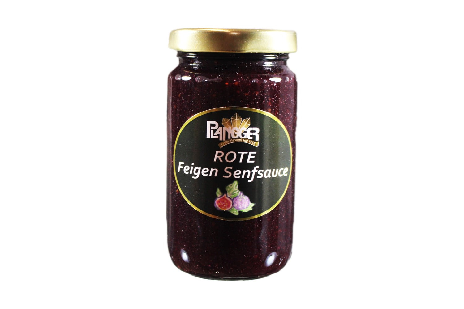 Plangger Delikatessen Glas mit Rote Feigen Senfsauce 200 ml