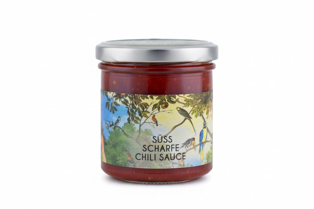Spezerey BIO süß scharfe Chili lSauce im Glas
