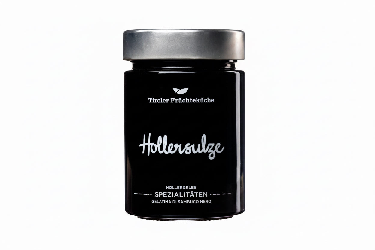 Tiroler Früchteküche Hollersulze Hollergelee im Glas 420g
