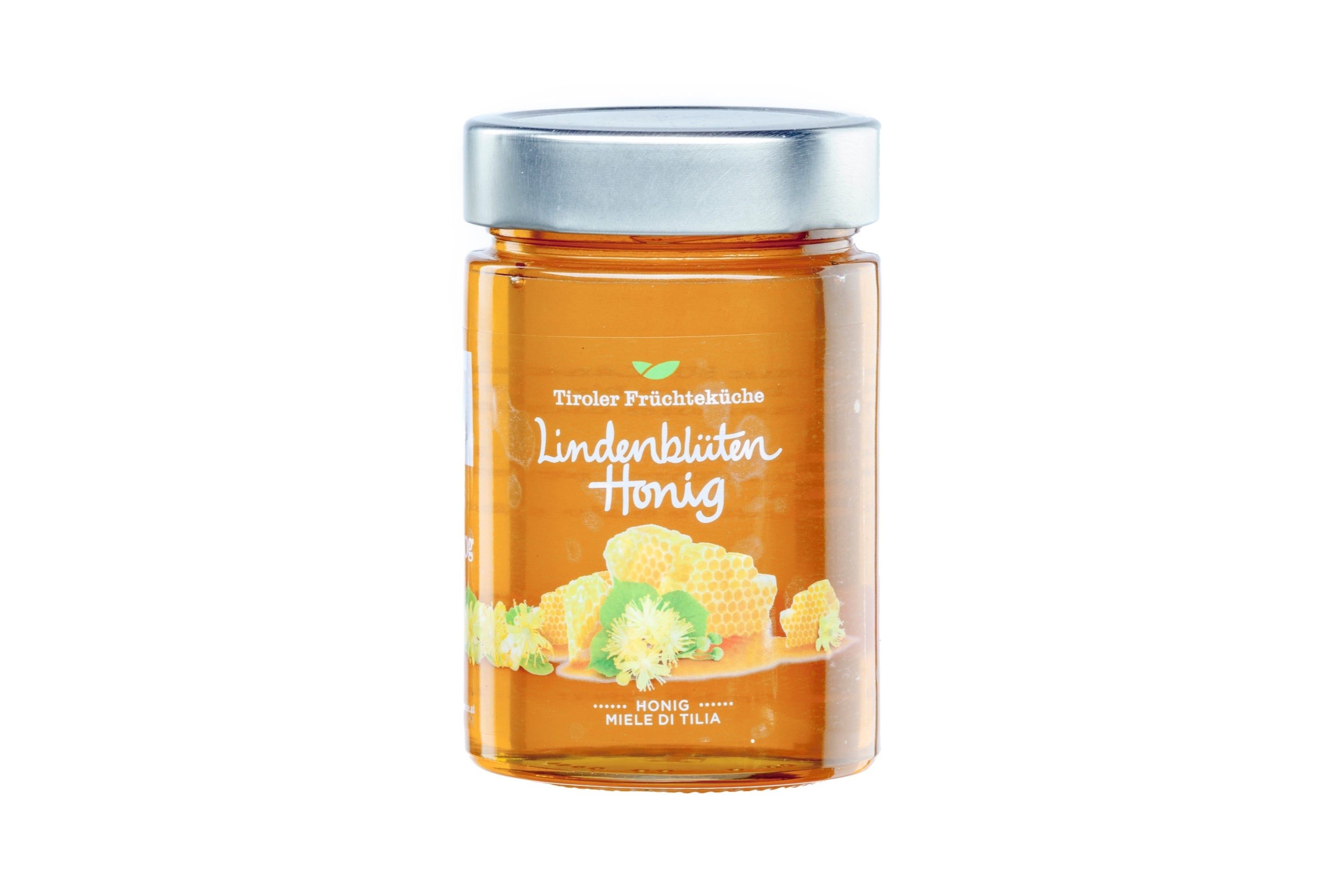 Tiroler Früchteküche Lindenblütenhonig im Glas 480g