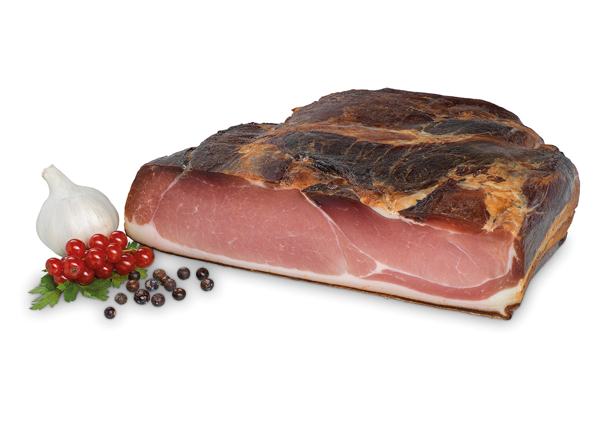 Ager Original Tiroler Speck ggA Schinkenspeck mit Schwarte 1700g lose