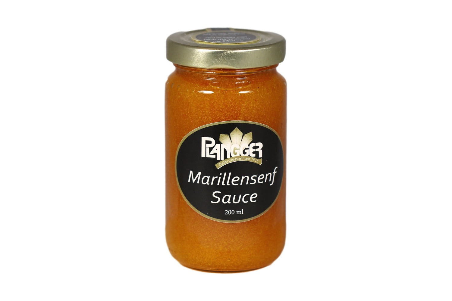 Plangger Delikatessen Glas mit Marillen Senfsauce 200 ml