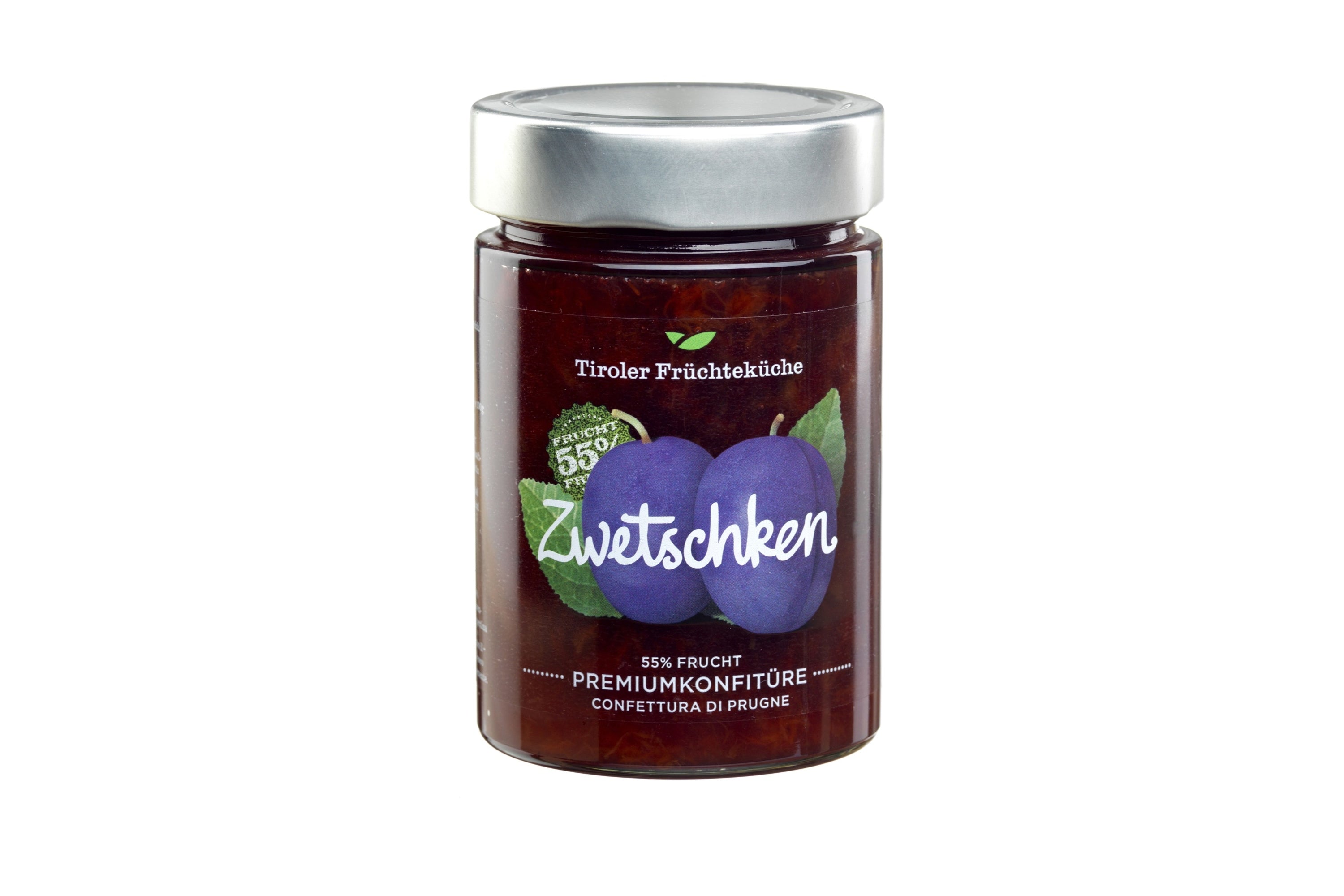 Tiroler Früchteküche Zwetschken Premiumkonfitüre im Glas 420g